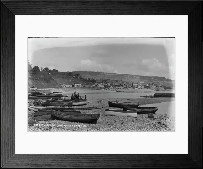 Framed Print : The Beach at Lyme Regis