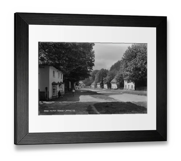 Framed Print : A Quiet Street in Milton Abbas