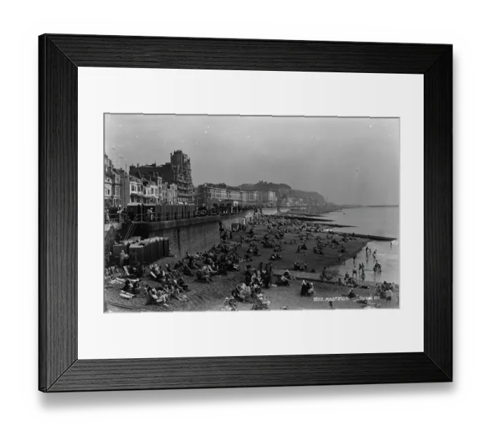 Framed Print : A Day at Hastings Beach Framed Print : A Day at Hastings Beach
