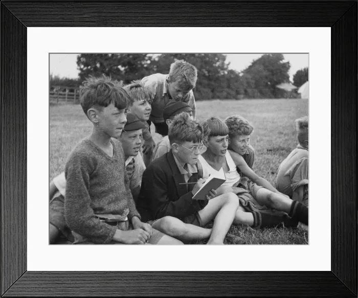 Framed Print : Boys Club field work 1934 Framed Print : Boys Club field work 1934