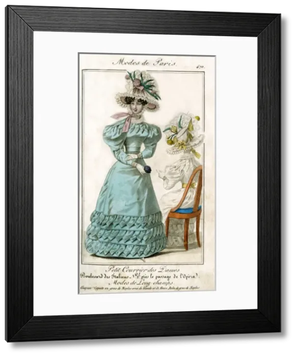 Framed Print : Mid 19th Century Paris fashion Framed Print : Mid 19th Century Paris fashion