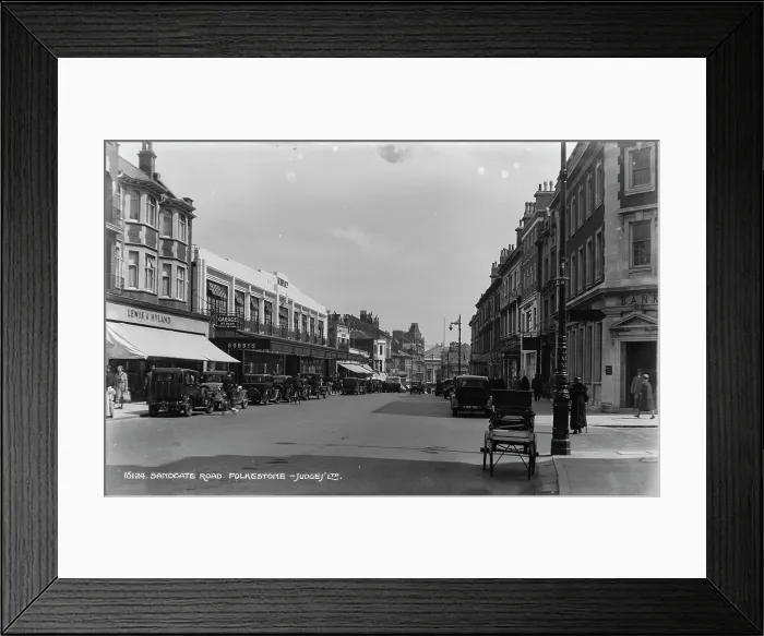 Framed Print : Sandgate Road, Folkestone Framed Print : Sandgate Road, Folkestone