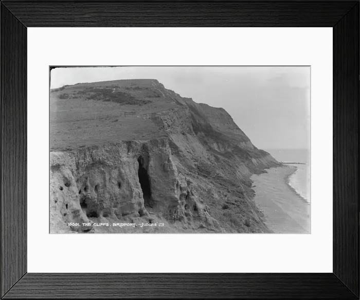 Framed Print : The Cliffs of Bridport Framed Print : The Cliffs of Bridport
