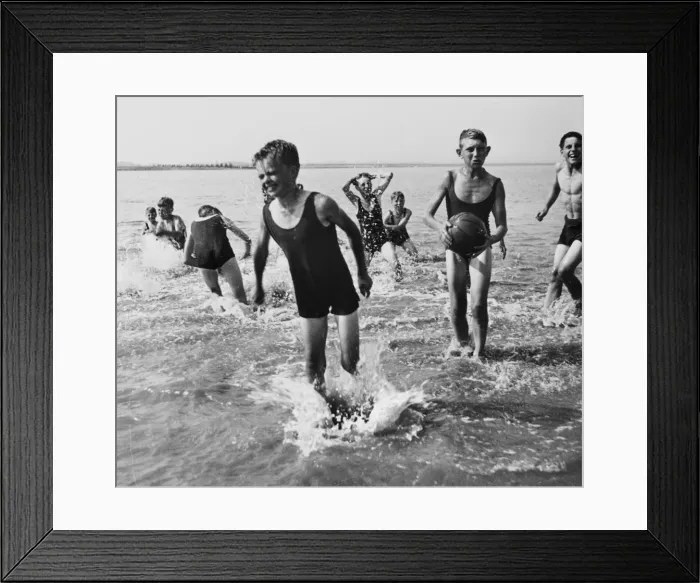 Framed Print : Boys Club swimming 1935 Framed Print : Boys Club swimming 1935