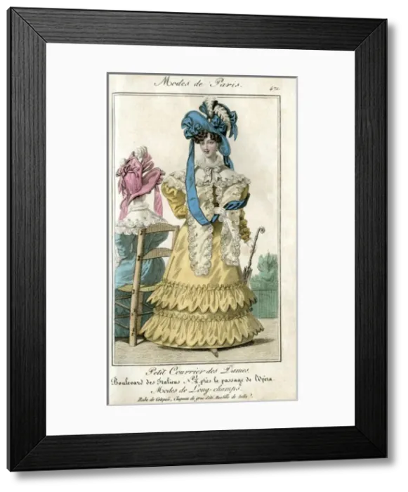Framed Print : Mid 19th Century Paris fashion Framed Print : Mid 19th Century Paris fashion