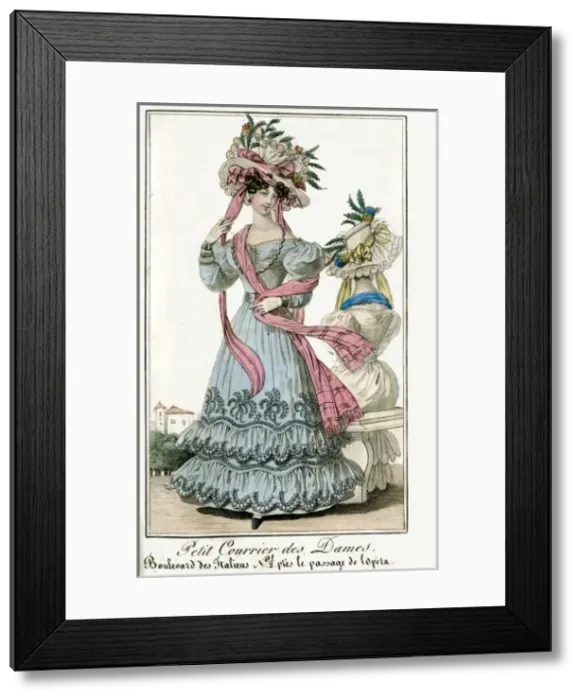 Framed Print : Mid 19th Century Paris fashion Framed Print : Mid 19th Century Paris fashion