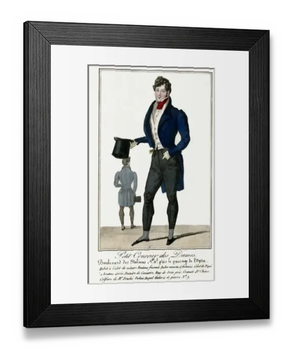 Framed Print : Mid 19th Century Paris fashion Framed Print : Mid 19th Century Paris fashion