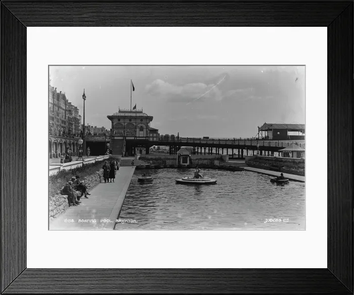Framed Print : Boating Pool in Brighton Framed Print : Boating Pool in Brighton