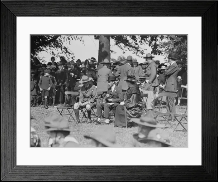 Framed Print : Baden-Powell and Duke of York attend Cub Scout gathering Framed Print : Baden-Powell and Duke of York attend Cub Scout gathering