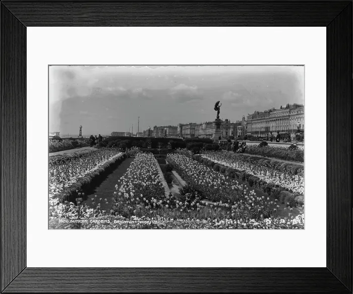 Framed Print : Sunken Gardens in Brighton Framed Print : Sunken Gardens in Brighton