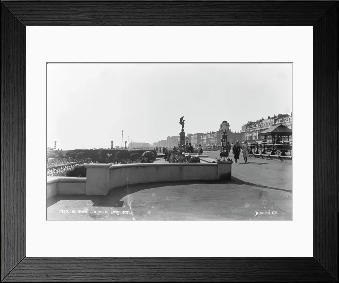 Framed Print : Sunken Gardens, Brighton Framed Print : Sunken Gardens, Brighton