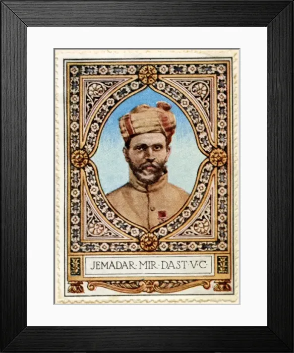 Framed Print : Jemadar, Mir Dast VC recipient 8 / Stamp Framed Print : Jemadar, Mir Dast VC recipient 8 / Stamp