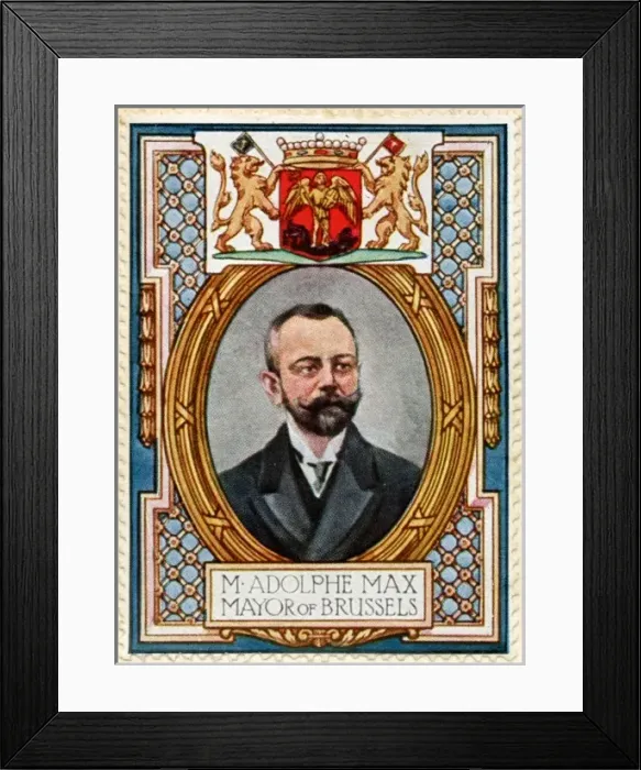 Framed Print : Mayor of Brussels / Stamp Framed Print : Mayor of Brussels / Stamp