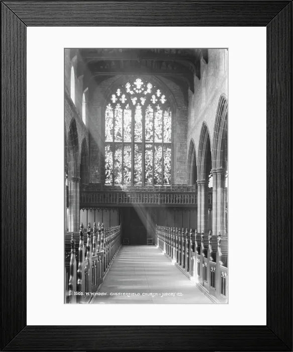 Framed Print : Interior of Chesterfield Church Framed Print : Interior of Chesterfield Church