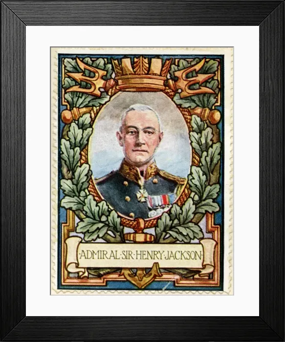 Framed Print : Admiral Sir Henry Jackson / Stamp Framed Print : Admiral Sir Henry Jackson / Stamp