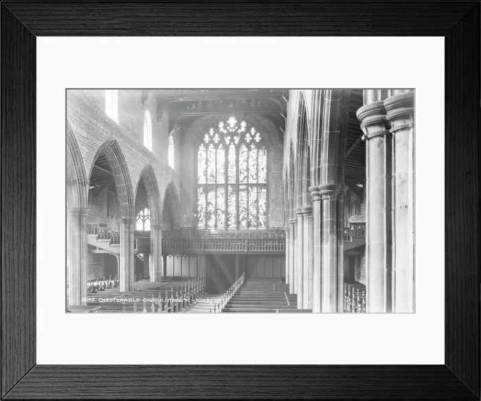 Framed Print : Interior of Chesterfield Church Framed Print : Interior of Chesterfield Church