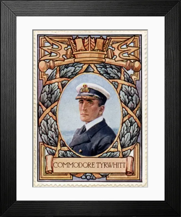 Framed Print : Admiral Tyrwhitt, / Stamp Framed Print : Admiral Tyrwhitt, / Stamp