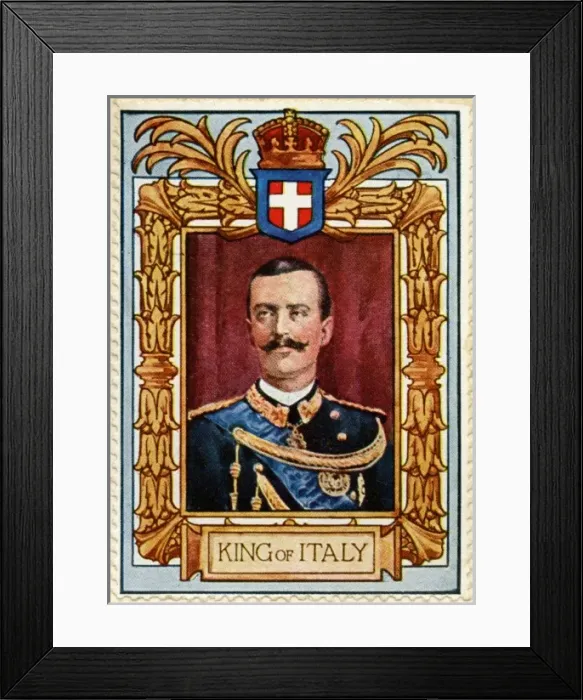 Framed Print : King of Italy / Stamp Framed Print : King of Italy / Stamp