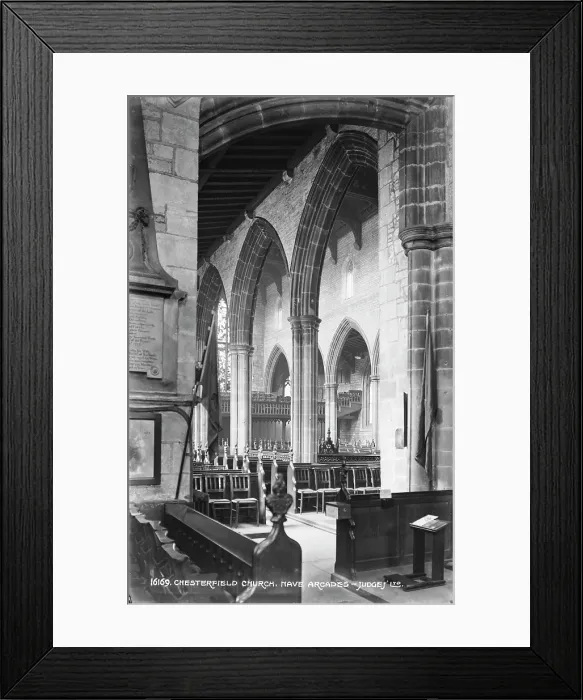 Framed Print : Interior of Chesterfield Church Framed Print : Interior of Chesterfield Church