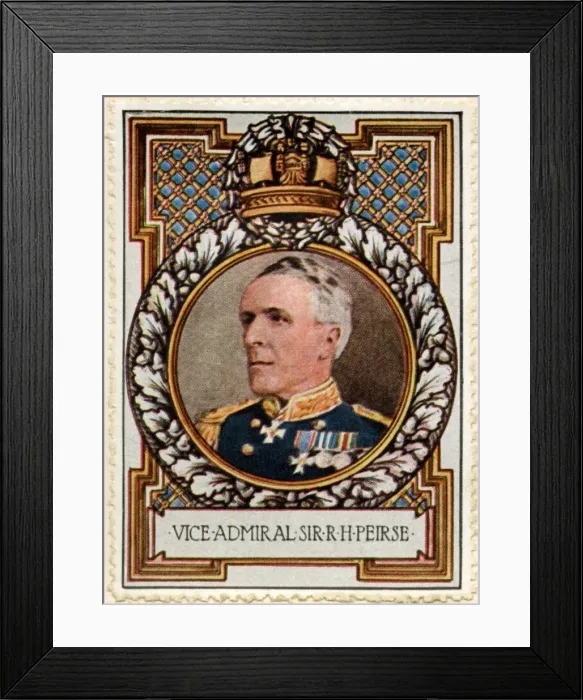 Framed Print : (Vice)Admiral Sir Richard Peirse / Stamp Framed Print : (Vice)Admiral Sir Richard Peirse / Stamp