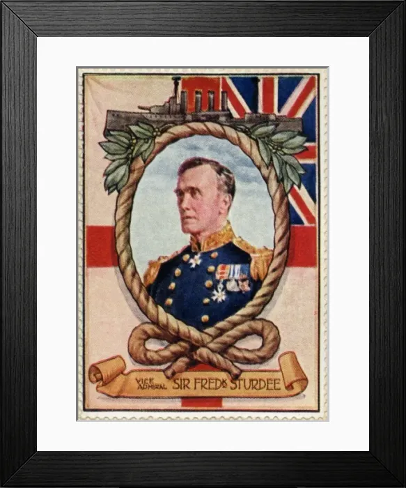 Framed Print : (Vice) Admiral Sturdee / Stamp Framed Print : (Vice) Admiral Sturdee / Stamp