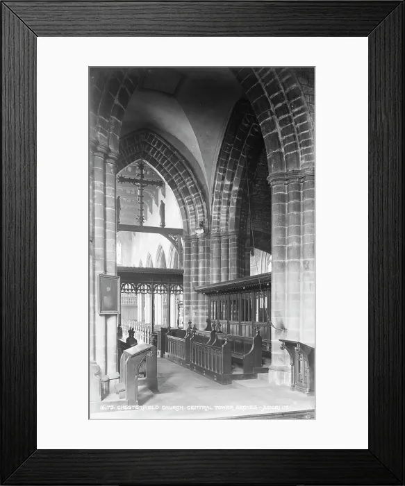 Framed Print : Interior of Chesterfield Church Framed Print : Interior of Chesterfield Church