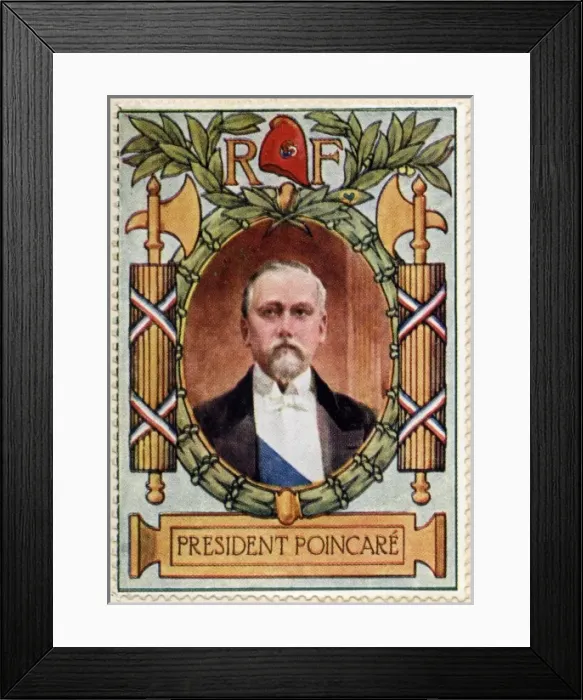Framed Print : President Poincare / Stamp Framed Print : President Poincare / Stamp