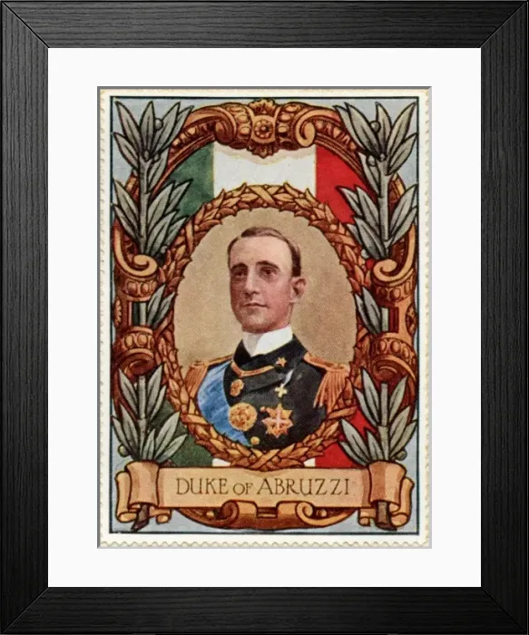 Framed Print : Duke of Abruzzi / Stamp Framed Print : Duke of Abruzzi / Stamp