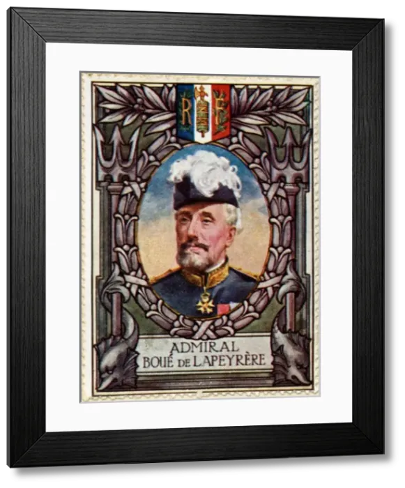 Framed Print : Admiral Boue de Lapeyrere / Stamp Framed Print : Admiral Boue de Lapeyrere / Stamp