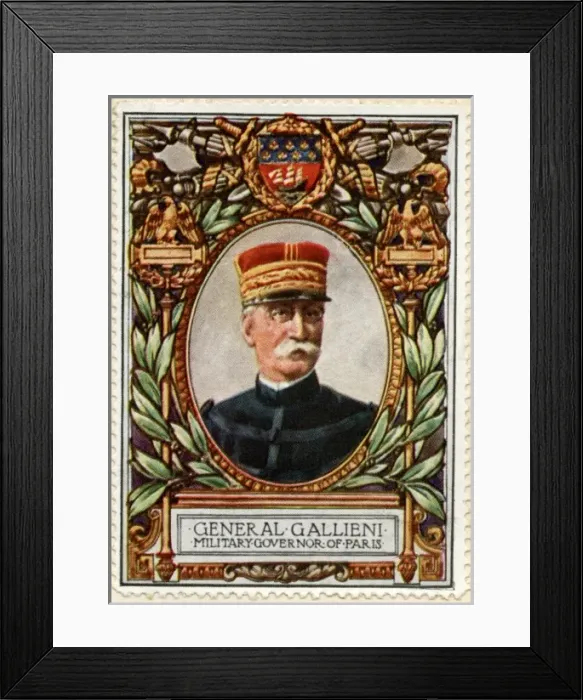 Framed Print : General Gallieni / Stamp Framed Print : General Gallieni / Stamp