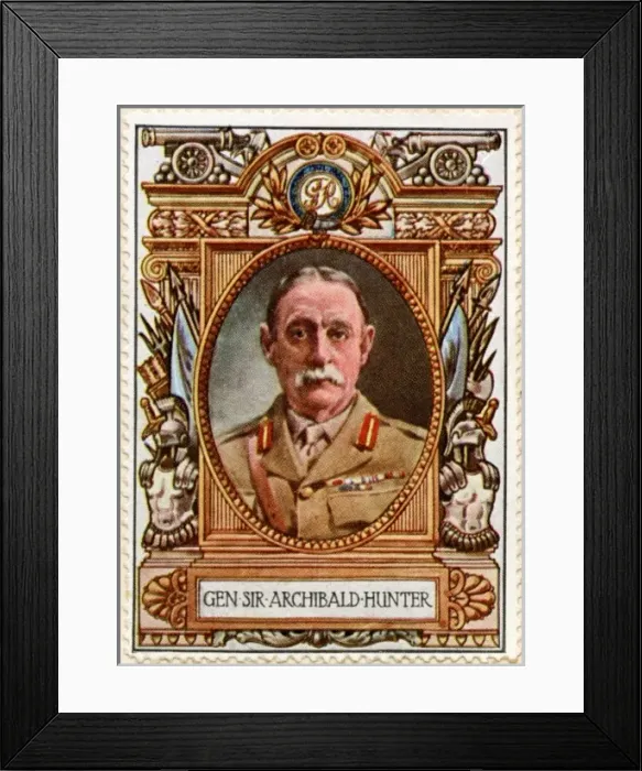 Framed Print : Gen Sir Archibald Hunter / Stamp Framed Print : Gen Sir Archibald Hunter / Stamp