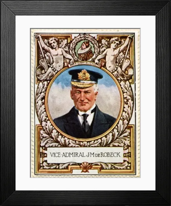 Framed Print : (Vice) Admiral J. M. de Robeck / Stamp Framed Print : (Vice) Admiral J. M. de Robeck / Stamp