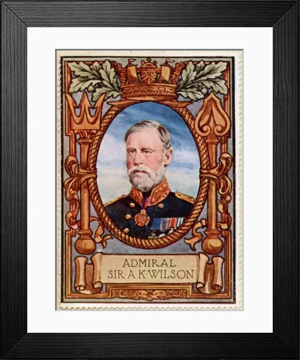 Framed Print : Admiral A. K. Wilson / Stamp Framed Print : Admiral A. K. Wilson / Stamp