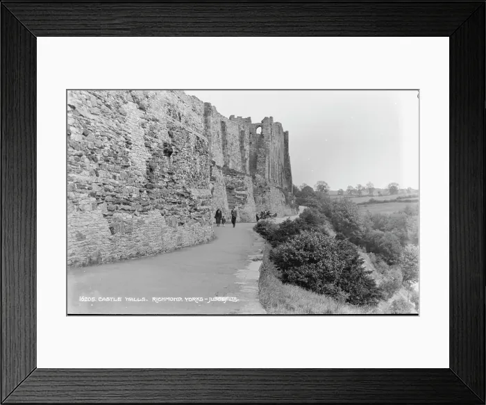 Framed Print : Castle Walls at Richmond Framed Print : Castle Walls at Richmond