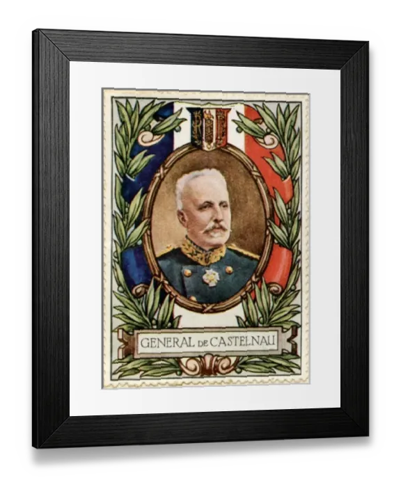 Framed Print : General de Castelnau / Stamp Framed Print : General de Castelnau / Stamp