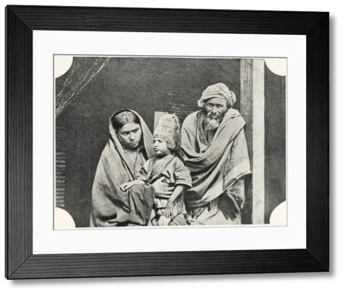 Framed Print : Afghanistan - Blind Afghan boy & parents Framed Print : Afghanistan - Blind Afghan boy & parents
