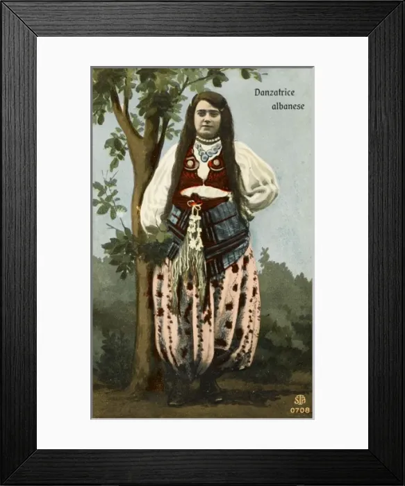 Framed Print : Albanian Dancer