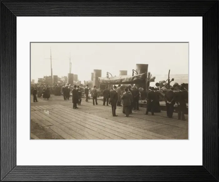Framed Print : Manchester Ship Canal - Following the opening of a new dock Framed Print : Manchester Ship Canal - Following the opening of a new dock