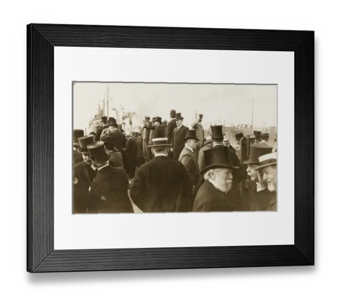 Framed Print : Manchester Ship Canal - Following the opening of a new dock Framed Print : Manchester Ship Canal - Following the opening of a new dock