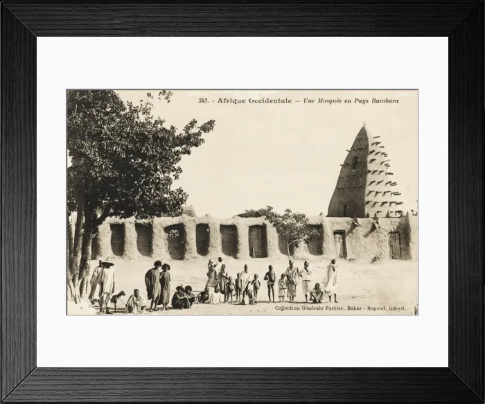 Framed Print : Mosque in Mali - Adobe Architecture Framed Print : Mosque in Mali - Adobe Architecture
