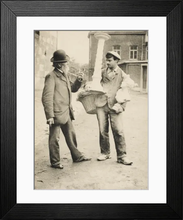 Framed Print : French Statue Seller Framed Print : French Statue Seller