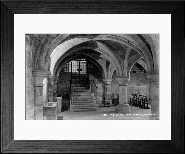 Framed Print : The Crypt of York Minster Framed Print : The Crypt of York Minster