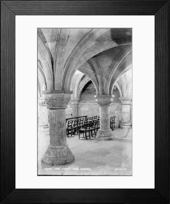 Framed Print : The Crypt of York Minster Framed Print : The Crypt of York Minster