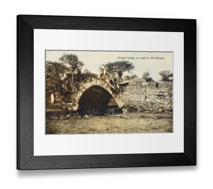 Framed Print : Ancient bridge on road to old Panama Framed Print : Ancient bridge on road to old Panama