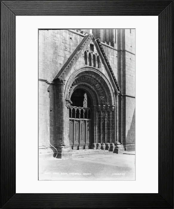 Framed Print : West Door of Kirkstall Abbey Framed Print : West Door of Kirkstall Abbey
