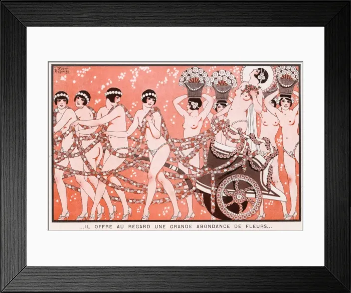 Framed Print : Women with Flowers 1926 Framed Print : Women with Flowers 1926