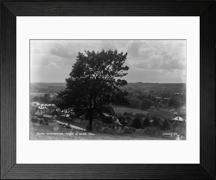 Framed Print : View of Winchester from St. Giles Hill Framed Print : View of Winchester from St. Giles Hill