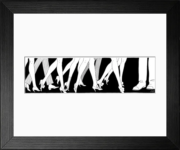 Framed Print : Lots of Legs 1921 2Of4 Framed Print : Lots of Legs 1921 2Of4