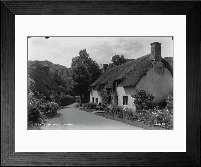 Framed Print : A Cottage at Dunster Framed Print : A Cottage at Dunster