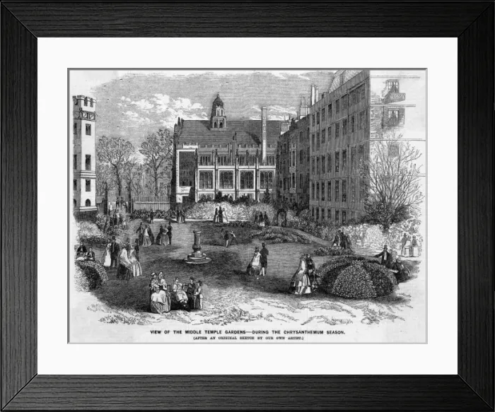 Framed Print : Middle Temple Gardens Framed Print : Middle Temple Gardens